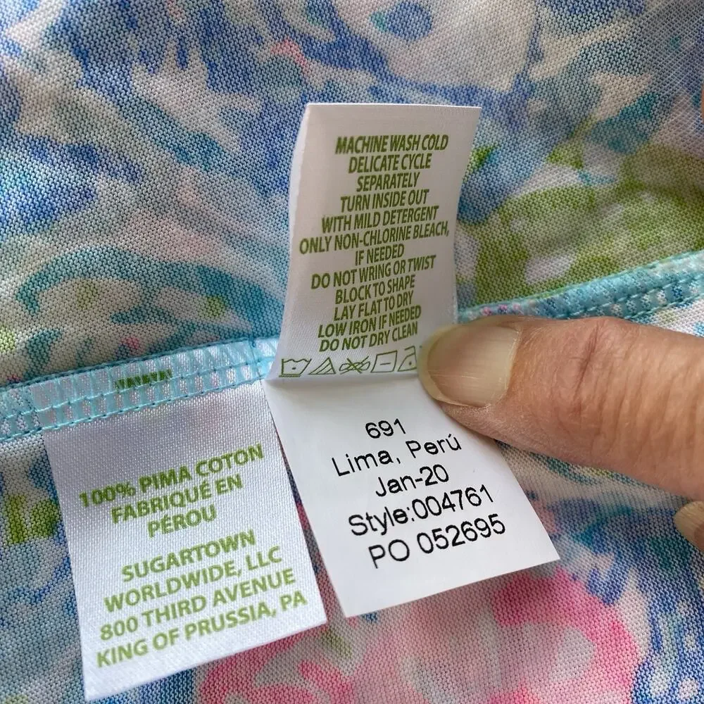 NWT Lilly Pulitzer Dress Size XXS Fished My Wish Ross Shift Blue and Pink Preppy - Picture 8 of 9